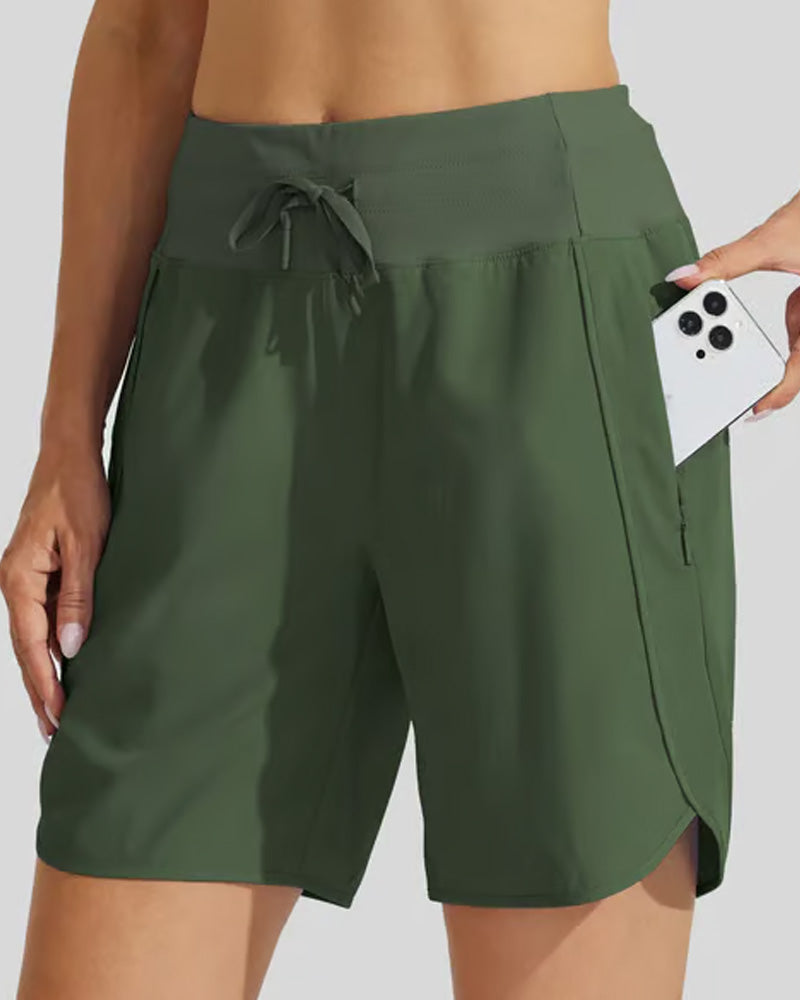 High-Waist-Shorts mit Bauchkontrolle, athletisch