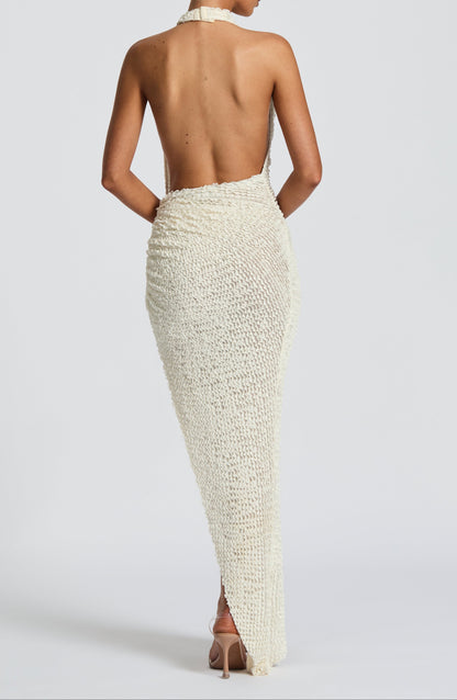 Vallea Midikleid – Elfenbein