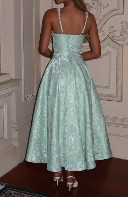 Robe midi Matelda – menthe