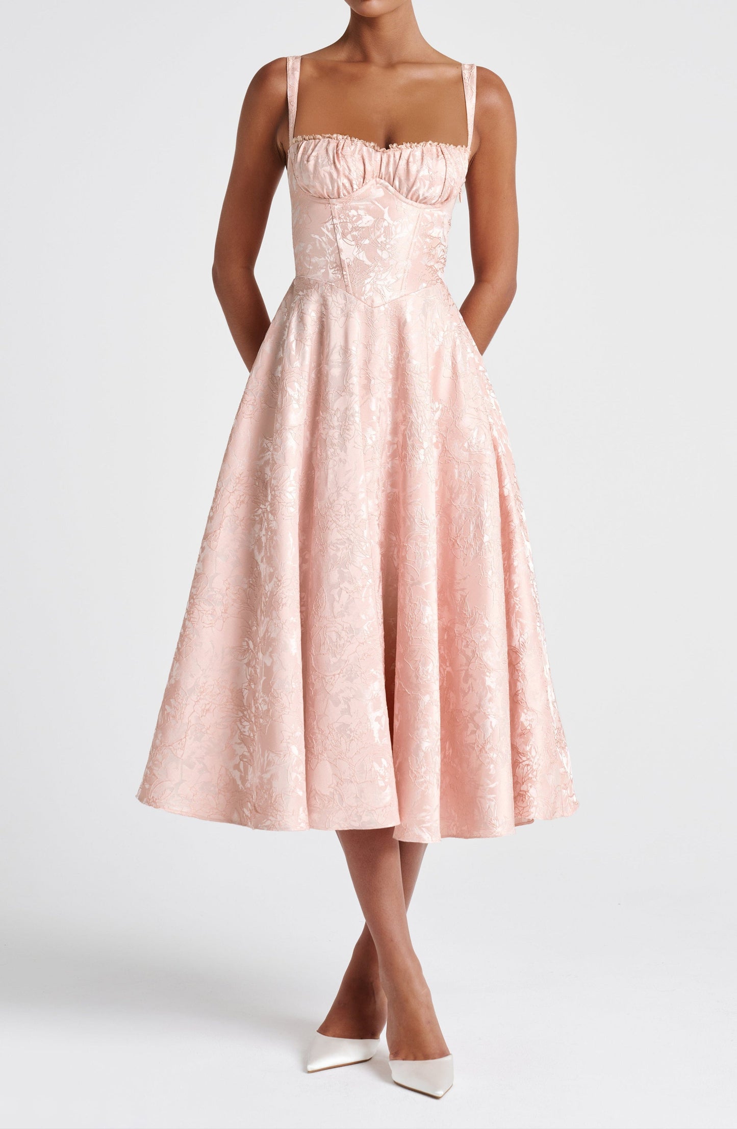 Genevra Midikleid - Zartpfirsich