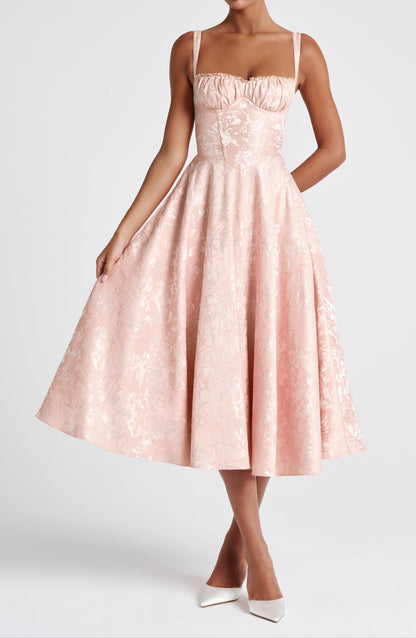 Genevra Midikleid - Zartpfirsich