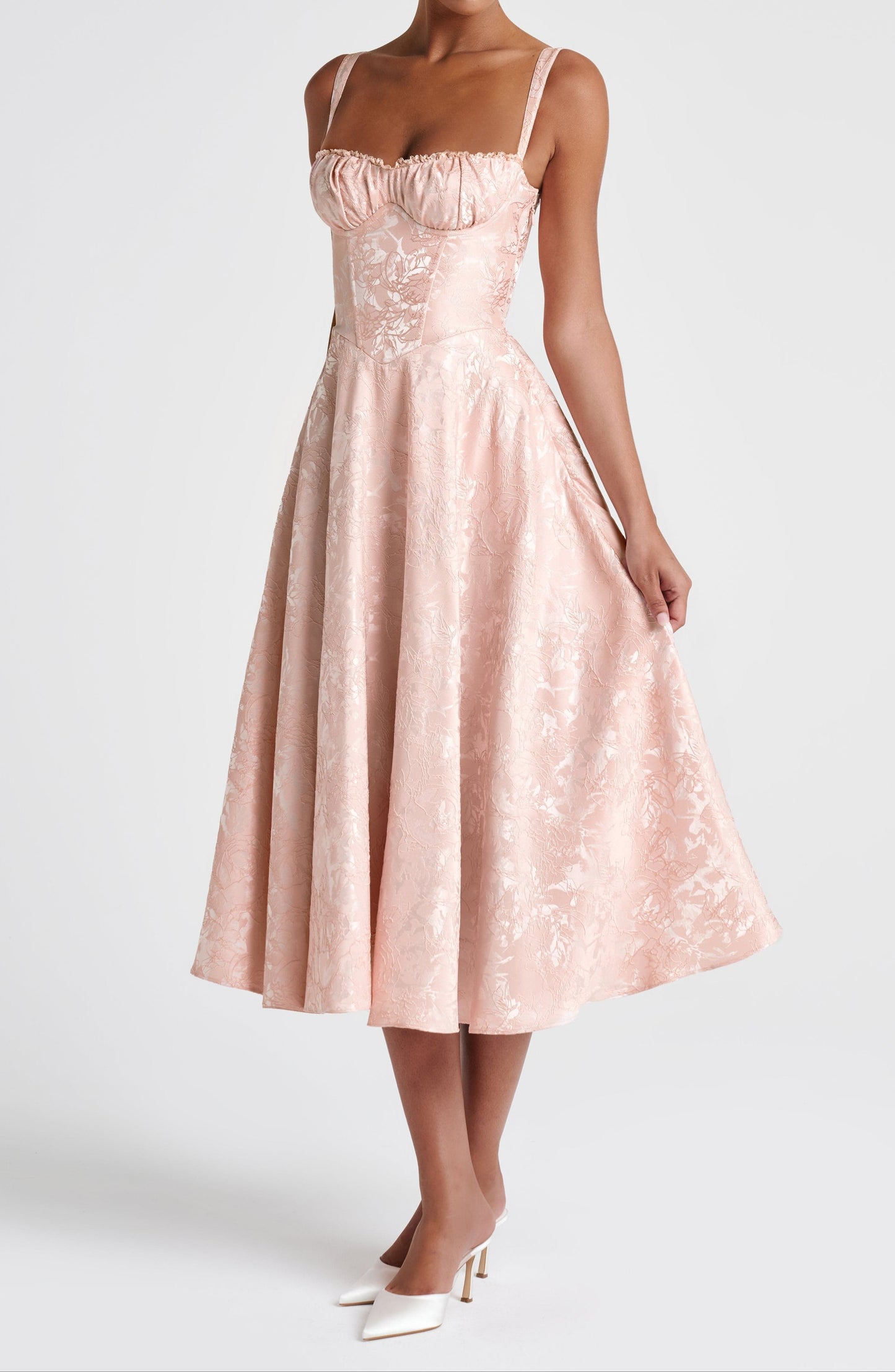 Genevra Midikleid - Zartpfirsich