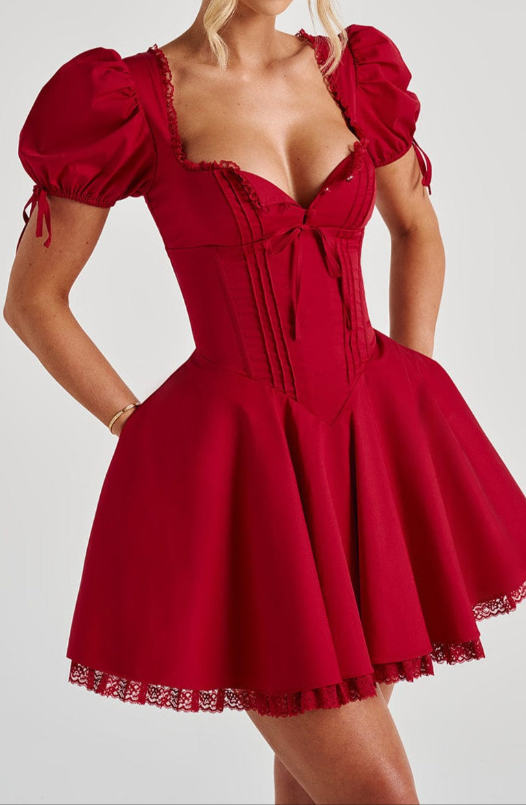 Vallea Minikleid – Rot