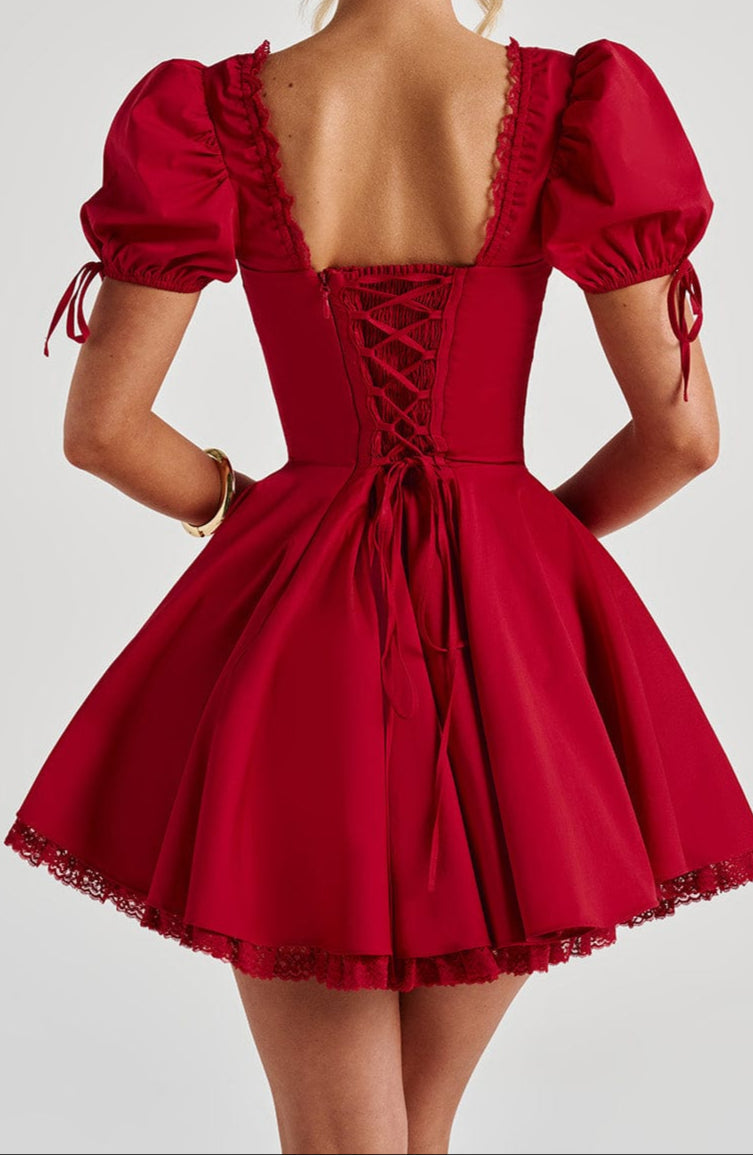 Vallea Minikleid – Rot