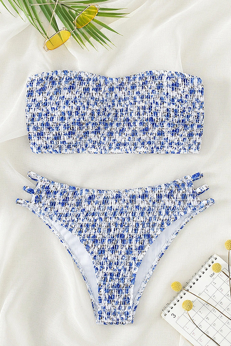 Bikini Kleiner Blumenprint Bandeau