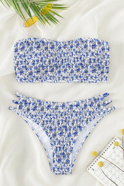 Bikini Kleiner Blumenprint Bandeau