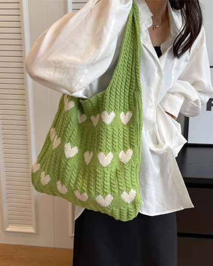 Tasche Wolle Gestrickt Achsel