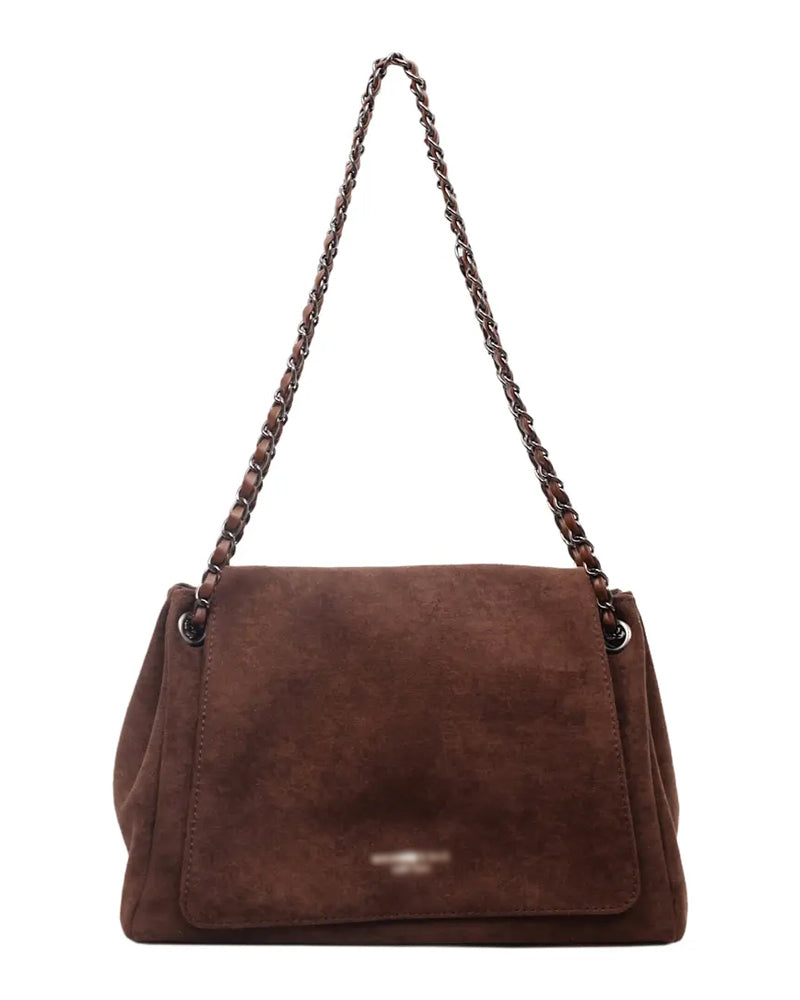 Tasche Einfach Wildleder Umhängetasche Schulter