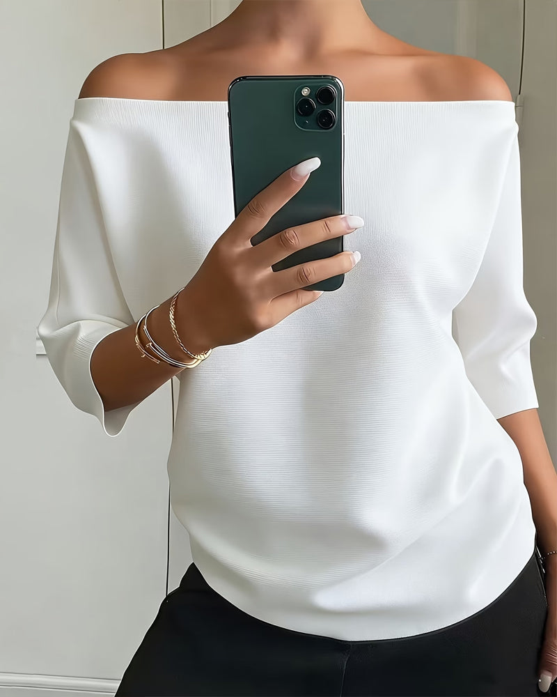 Top Off-the-Shoulder 3/4-Arm