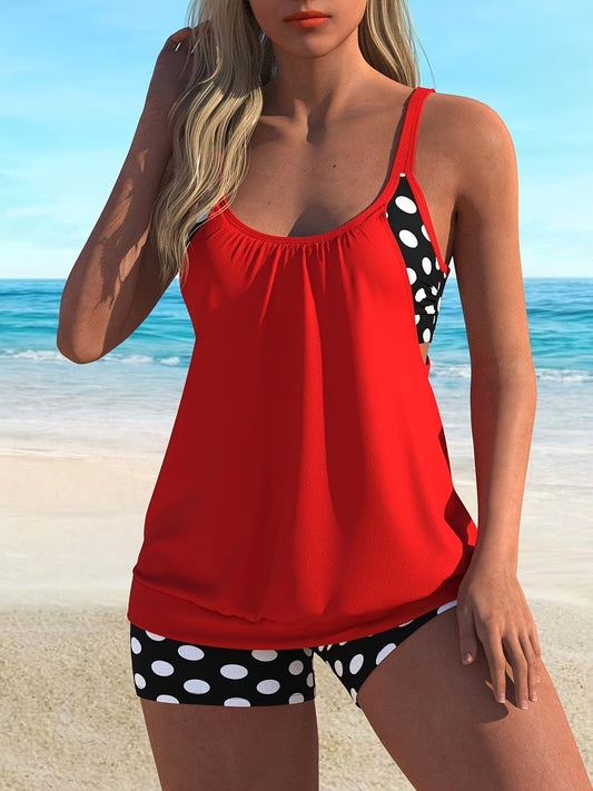 Red swimsuit with dots - Amelie