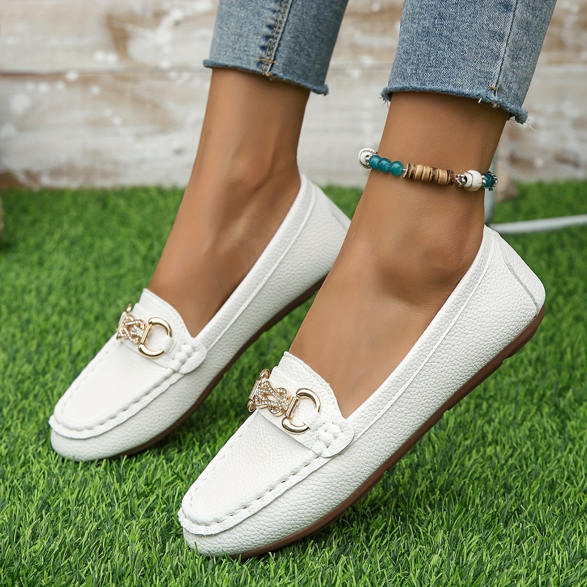 White Loafers - Nora