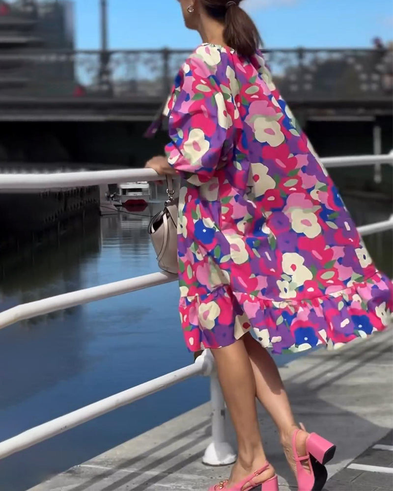 Kleid Blumen Straßenstil
