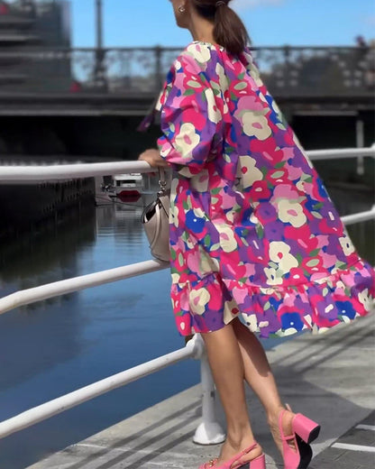 Kleid Blumen Straßenstil