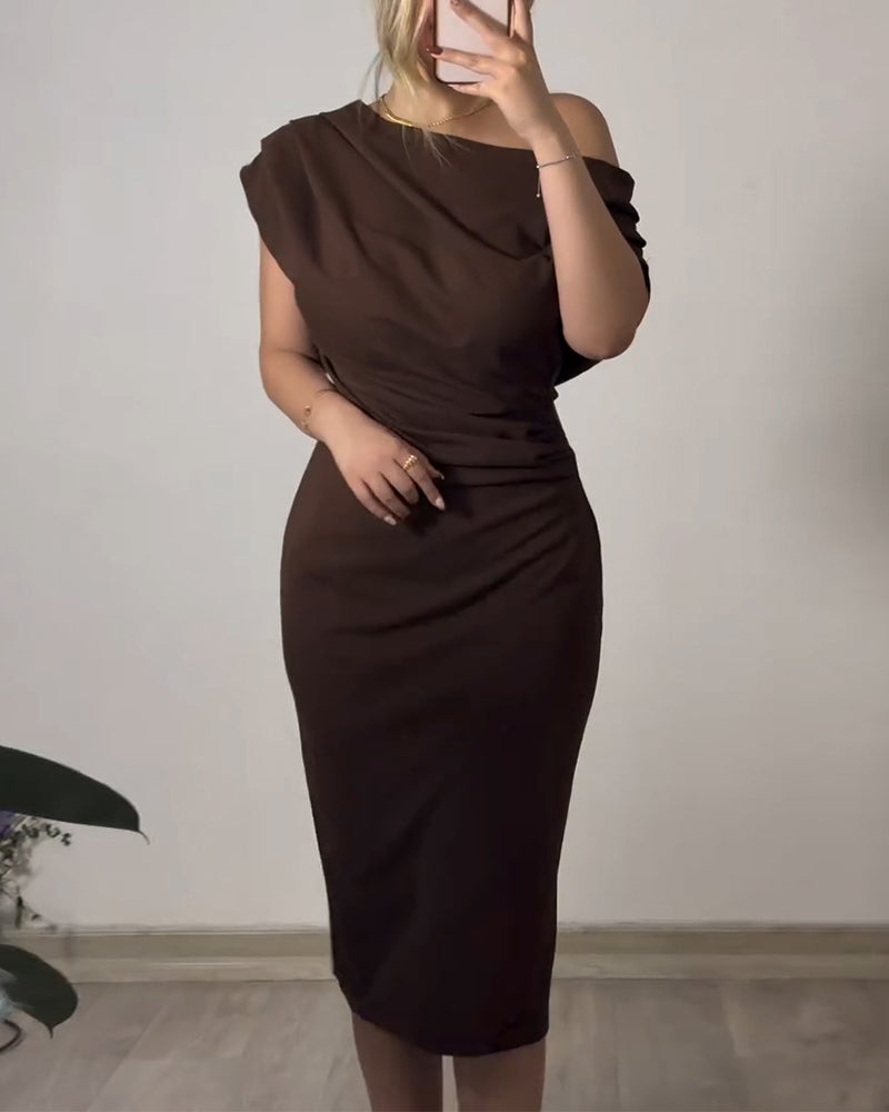 Kleid Von Der Schulter Elegant