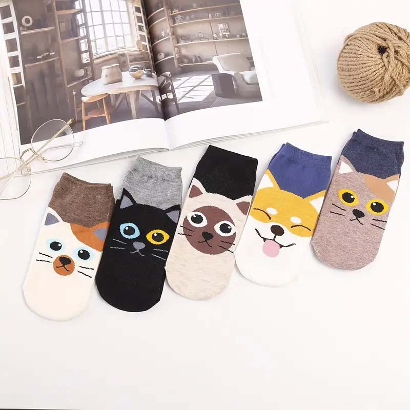 Packung Mit 5 Paar Cartoon-Socken