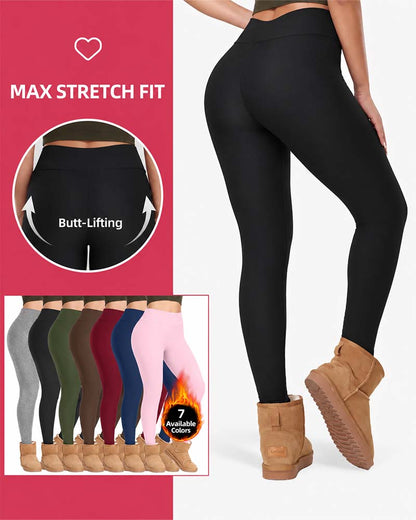 Winter Dick Hohe Taille Warme Leggings Yogahosen