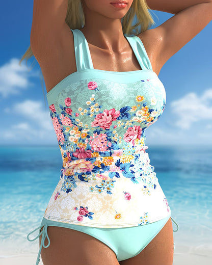 Tankini Badeanzug Monet Garten Stil