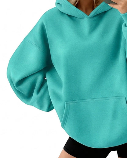 Hoodie Mit Kapuze Tasche Uni Locker