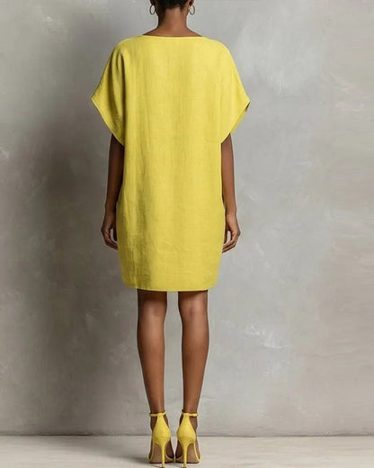 Kleid Rundhals Shift