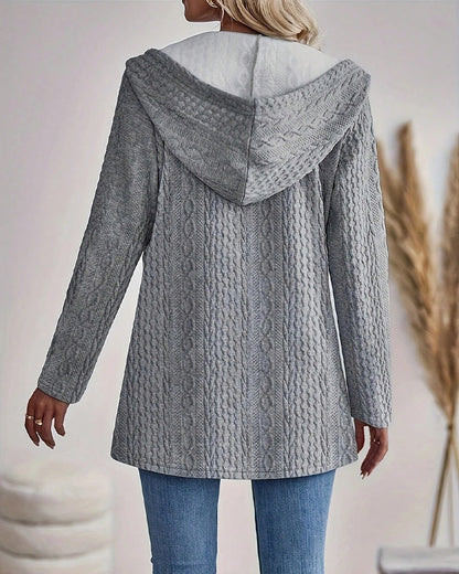 Mantel Twist Reißverschluss Cardigan