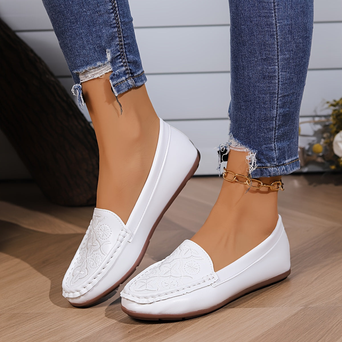 White Loafers - Mia