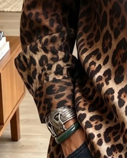 Hemd Verlauf Leopard Revers