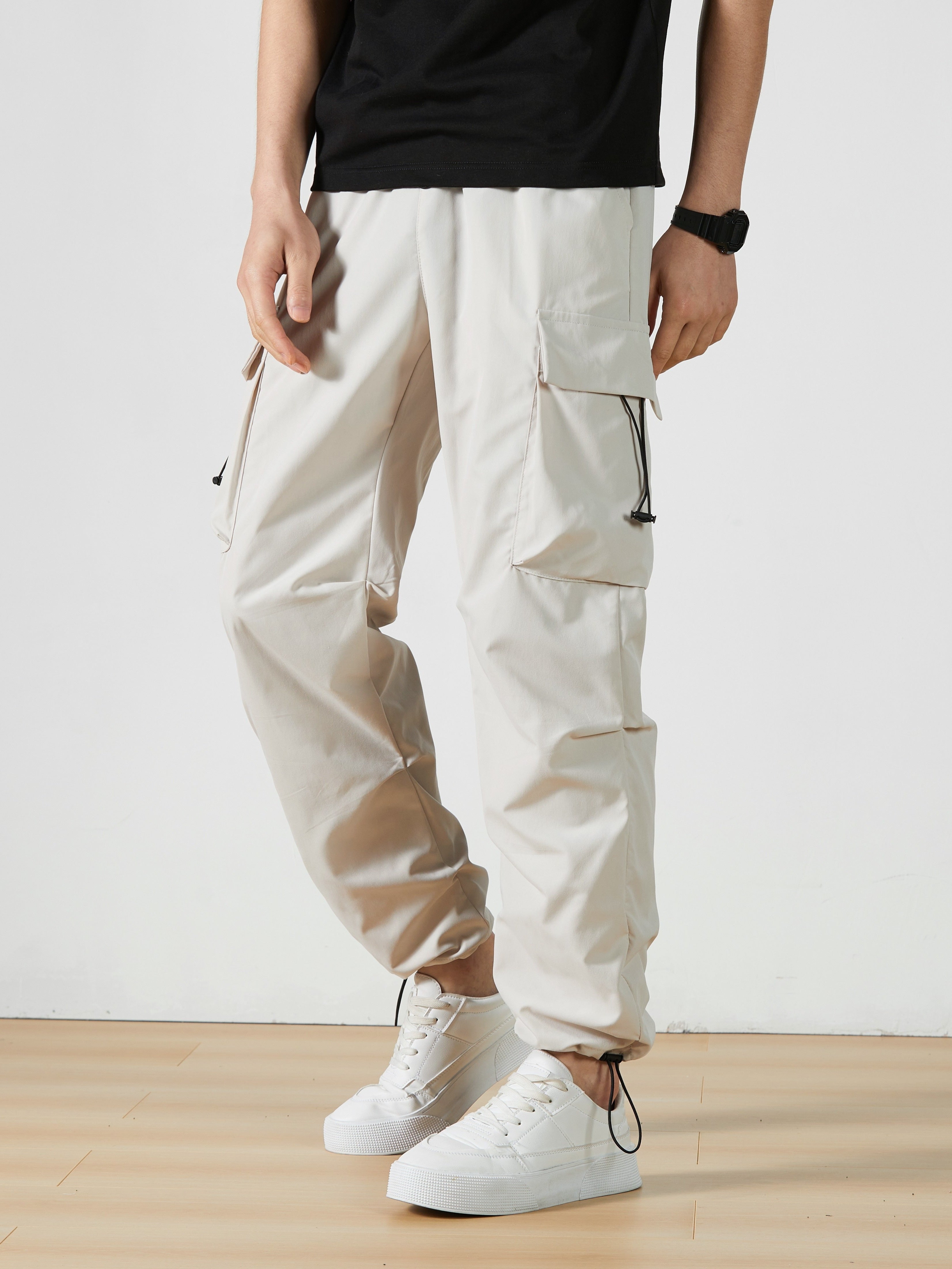 Beige Cargo Pants mit Taschen - Noah