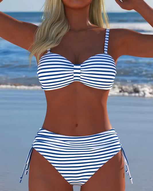 Bikini Einfach Mode Streifen