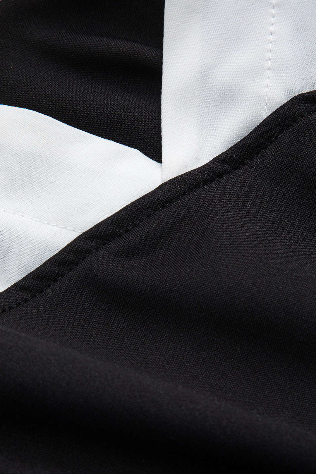 Kontrastfarbiges Y2k Raffungen V Ausschnitt Patchwork Langarm Top