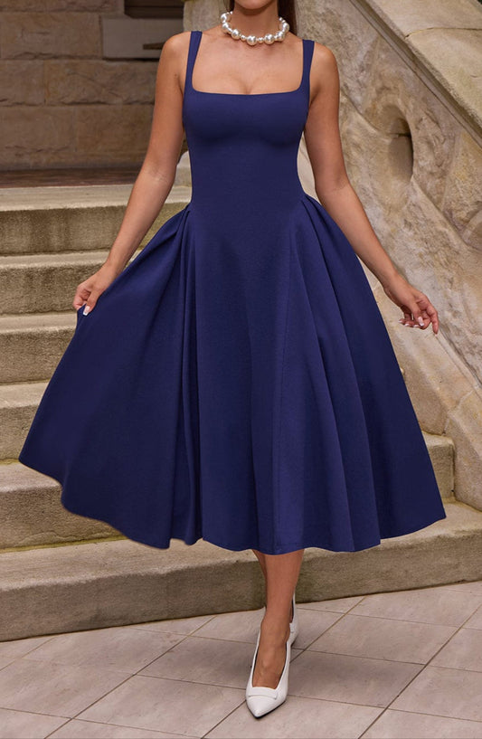 Venice Midikleid – Marineblau