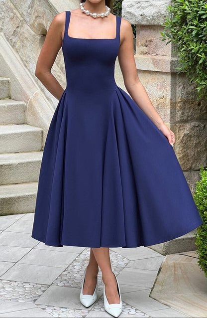 Venice Midikleid – Marineblau