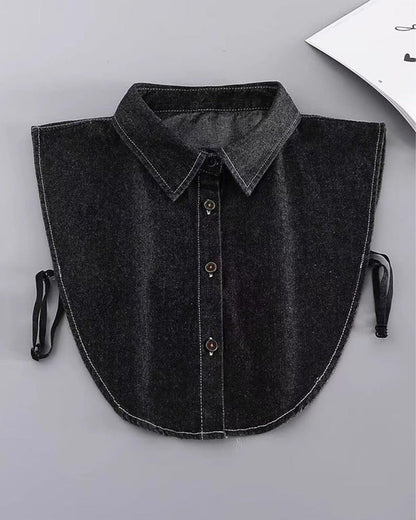 Kragen Klassisch Edgy Denim Falsch