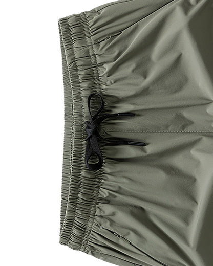 Shorts Männer Elastischer Bund Tasche Schnelltrocknend Eis-Seide Sport