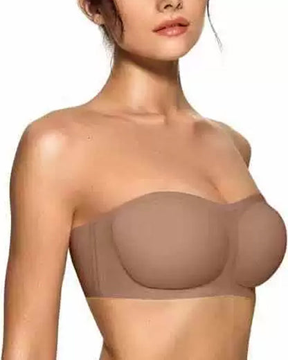 Bh Trägerlos Einfarbig Push-Up
