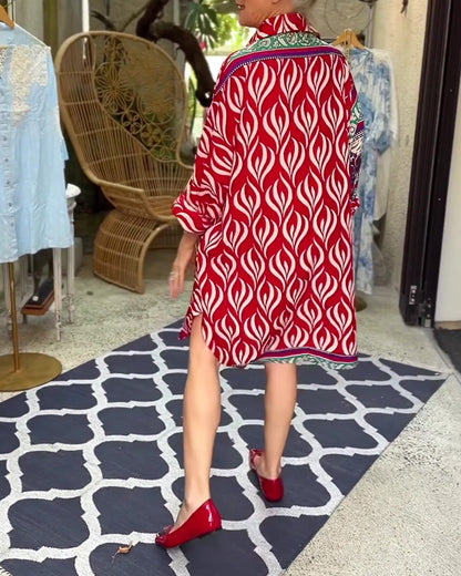 Kleid Bohemian Hemd