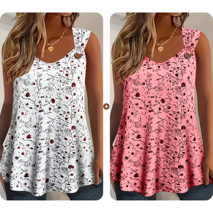 💞 Über 100.000 verkauft – der beliebteste Hit – jetzt zum halben Preis！Sommer-Tanktop für Damen mit Blumenmuster