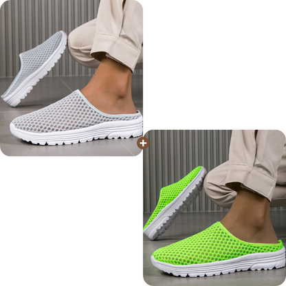 👟 50% Rabatt: Atmungsaktive Mesh-Slipper | Bequem & leicht für Haus, Garten & Sommer ☀️