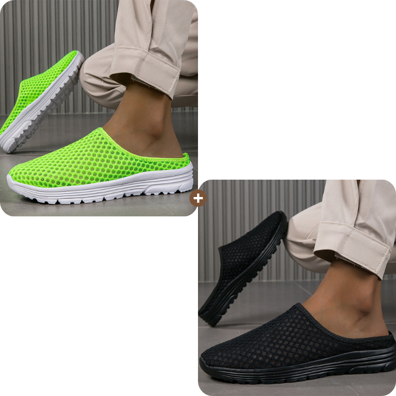 👟 50% Rabatt: Atmungsaktive Mesh-Slipper | Bequem & leicht für Haus, Garten & Sommer ☀️