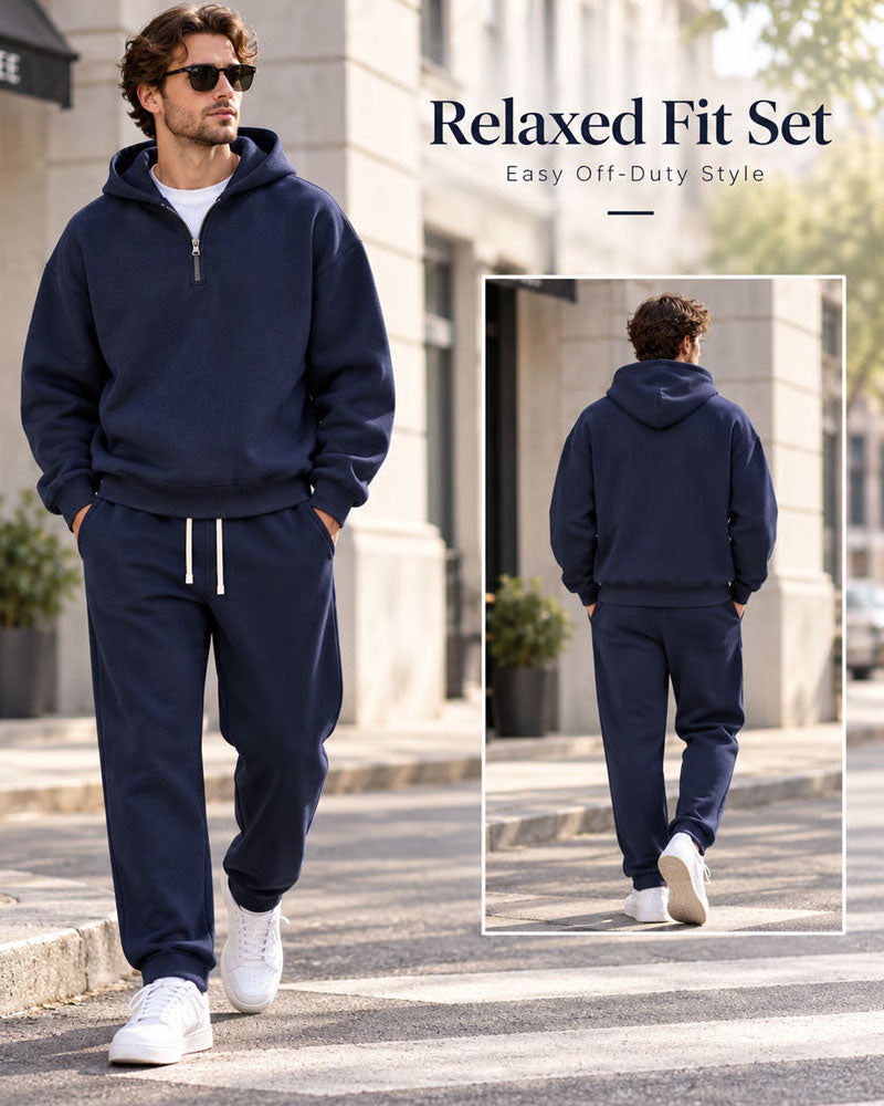 Set Mit Halbzip-Hoodie