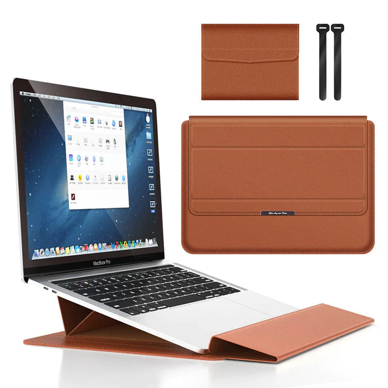 Universelle wasserdichte Multifunktions-Notebooktasche von 11 bis 17 Zoll Braun