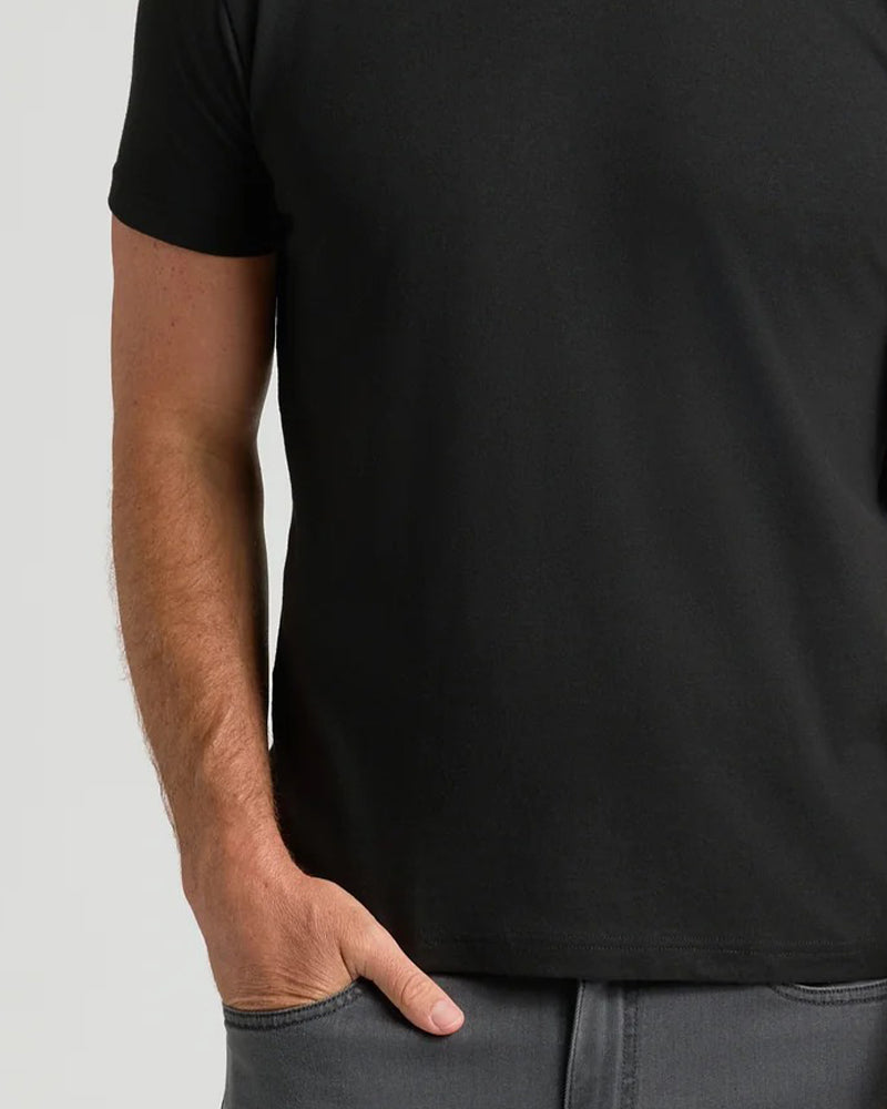 Top Herren Unifarben Kurzarm