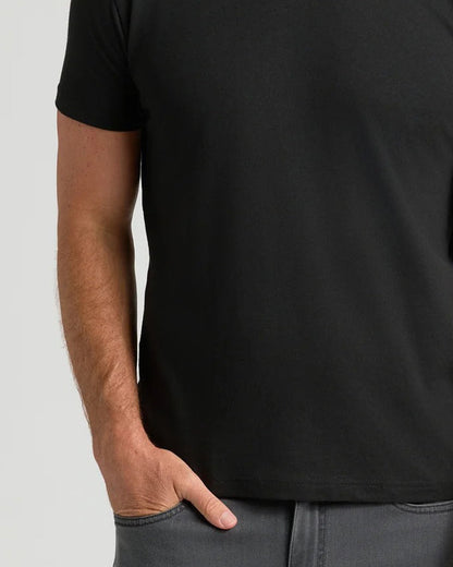 Top Herren Unifarben Kurzarm
