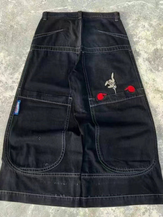 Vintage Trendy Fully Embroidered Boyfriend Jeans