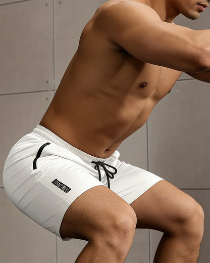 Herren Shorts Schnelltrocknend Reißverschlusstasche Sportlich