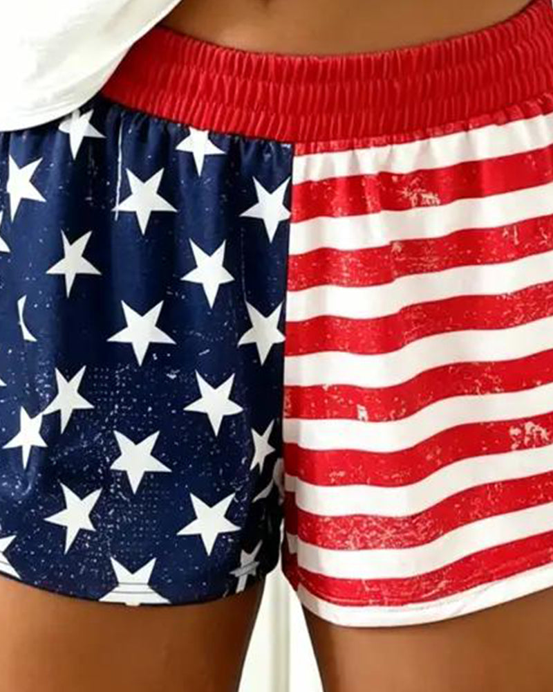 Hose Flagge Print Sport