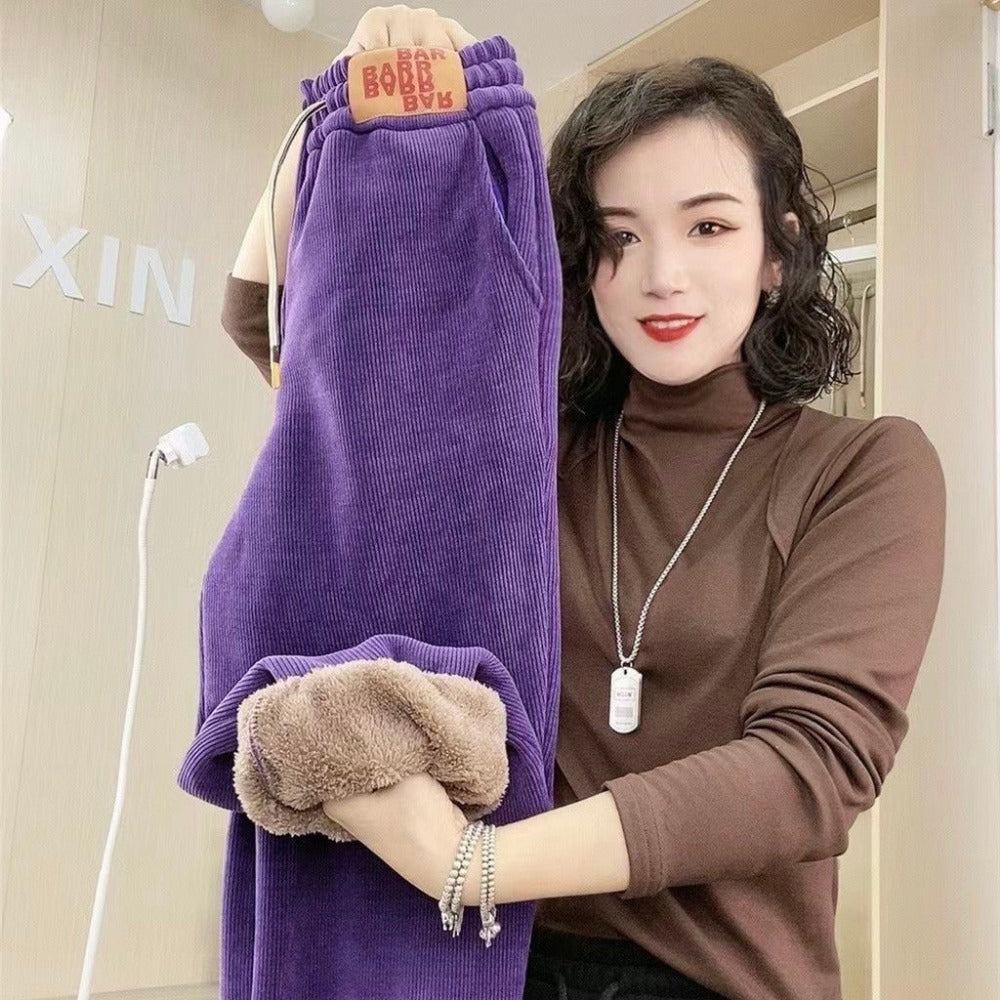 Fleece Lined Jogger Sweatpants for Women - Immacolata