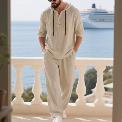 Zweiteiler-Set Mode Herren Casual Lang