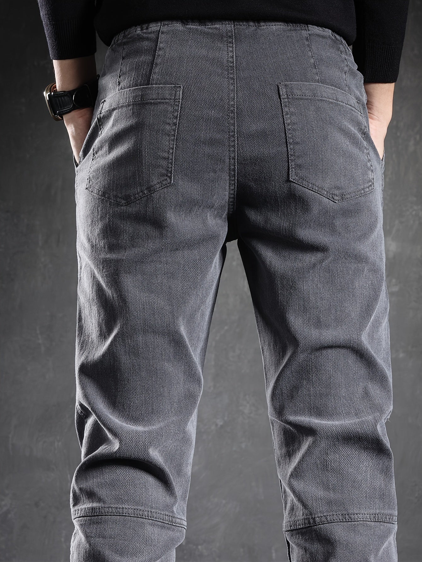 Grey jogger pants with drawstring and pockets - Felix