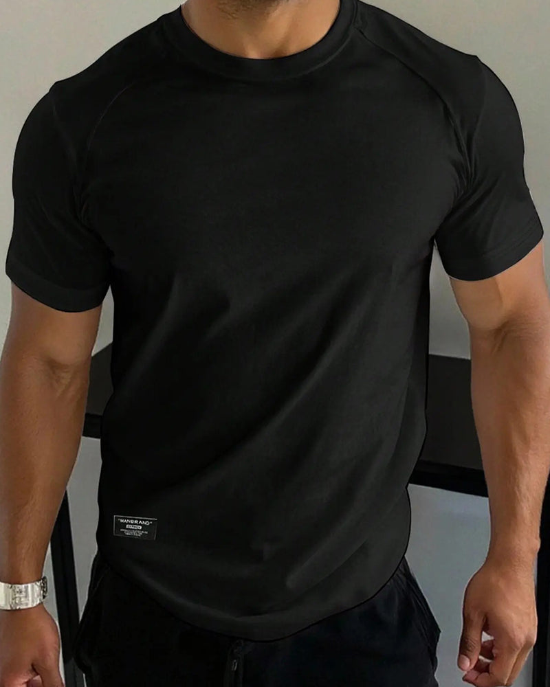 T-Shirt Herren Rundhalsausschnitt Raglanärmel