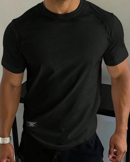 T-Shirt Herren Rundhalsausschnitt Raglanärmel